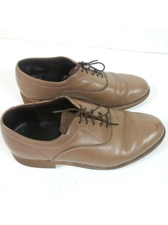 Dexter Vintage Leather Oxford Shoes Mens 8WW Brown Made In USA Career Work